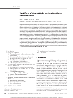 The Effects of Light at Night on Circadian Clocks and