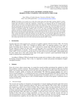 CONCEPT MAPS AND SHORT-ANSWER TESTS