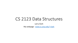 CS 2123 Data Structures