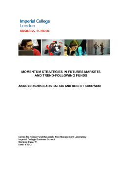 momentum strategies in futures markets and trend