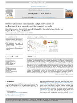 Effective absorption cross sections and photolysis rates of