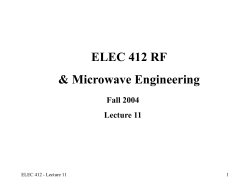 RF Filter Design &ndash; Basic Filter Types