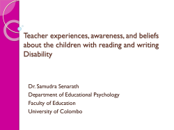 Primary teacher experiences, awareness and benifits about the