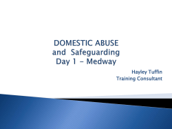 An overview of the issues and complexities with domestic violence File