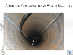 aquifers, watersheds and habitations
