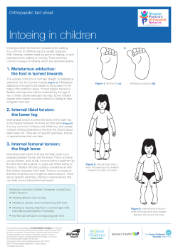 Intoeing - The Royal Children`s Hospital