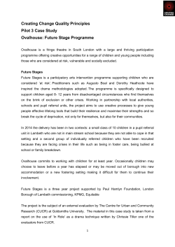 Creating Change Quality Principles Pilot 3 Case Study Ovalhouse