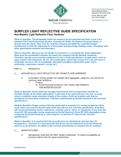 Surflex Light Reflective Specification