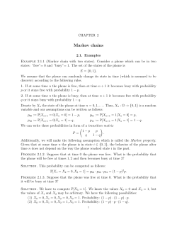 Markov chains