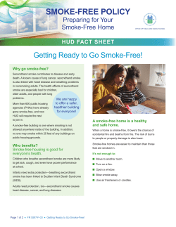 Getting Ready to Go Smoke Free
