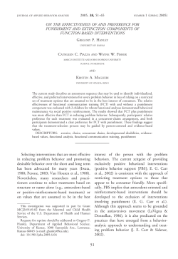 ON THE EFFECTIVENESS OF AND PREFERENCE FOR