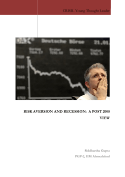 RISK AVERSION AND RECESSION