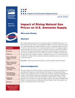 Impact of Rising Natural Gas Prices on US Ammonia Supply
