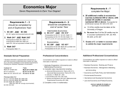 Economics Major - University of Oregon Economics