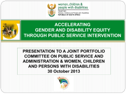 empowering persons with disabilities