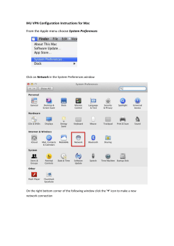 IHU VPN Configuration Instructions for Mac From the Apple menu