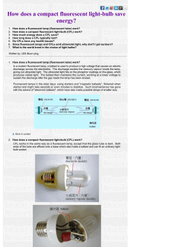 How does a compact fluorescent lightbulb save energy?