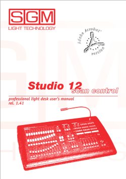 Studio 12 - SGM Lighting
