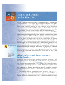 Money and Output in the Short Run