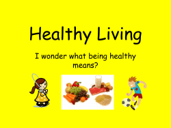 Healthy Living - St Peter and St Paul Catholic Primary Academy