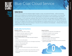 Blue Coat Cloud Service