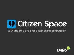 Citizen Space overview
