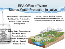 (eg, impaired waters restoration) where there is a drinking water nexus