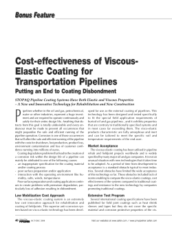 Cost-effectiveness of Viscous- Elastic Coating for