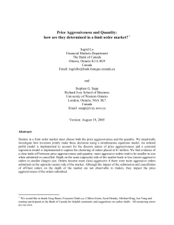 Price Aggressiveness and Quantity