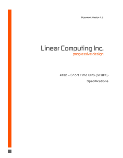4132 &ndash; Short Time UPS (STUPS) Specifications