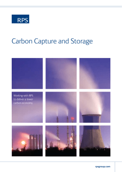 Carbon Capture and Storage