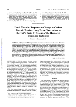 Local Vascular Response to Change in Carbon Dioxide