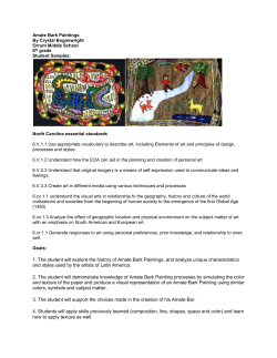 Project five: Anmate Bark Paintings