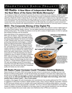 HD Radio - Prometheus Radio Project