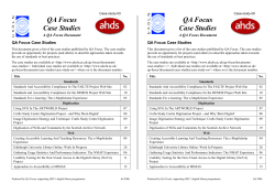 QA Focus Case Studies