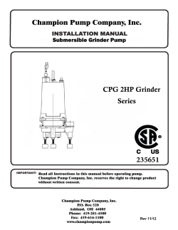 CPG 2HP Grinder Series