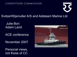 SvitzerWijsmuller A/S and Adsteam Marine Ltd