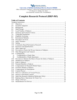 HRP-503-Template Protocol