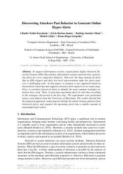 Discovering Attackers Past Behavior to Generate Online Hyper