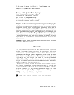 A General Setting for Flexibly Combining and Augmenting Decision