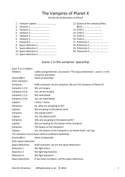 The Vampires of Planet X script