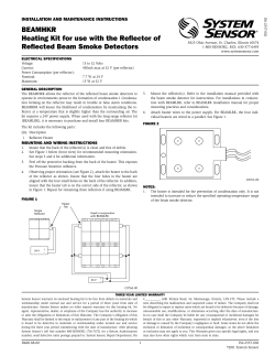 BEAMHKR Heating Kit for use with the Reflector of Reflected Beam