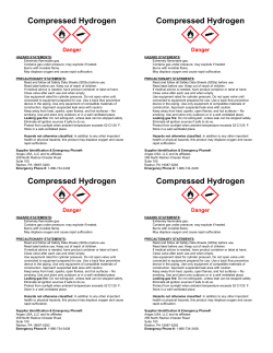 Compressed Hydrogen