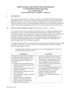 Cost Dist - Effort Reporting Core