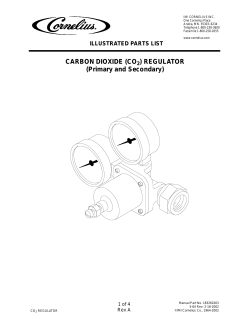 CARBON DIOXIDE (CO2) REGULATOR (Primary and
