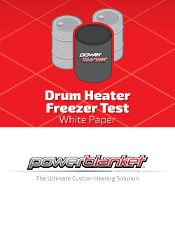 Drum Heater Freezer Test