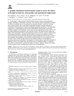 A spatially distributed hydroeconomic model to assess the effects of