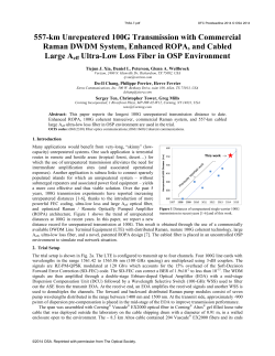 557-km Unrepeatered 100G Transmission with