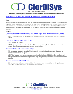 Electron Microscope Decontamination