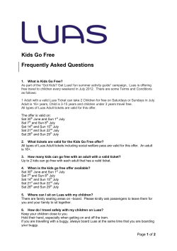 Kids Go Free Frequently Asked Questions